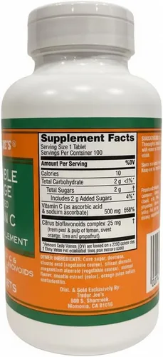 Miniatura 2 de Vitamina C masticable con sabor a naranja Trader Joe's