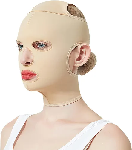Miniatura 7 de Cinturón de dormir de cara completa, reutilizable, en forma de V, para adelgazar, correa para mascarilla, moldeador de masaje fino, cinturón facial