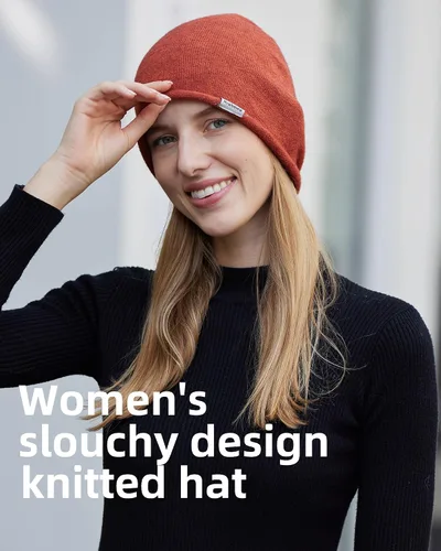 Miniatura 5 de Hreibewie - Gorro de punto para mujer, gorro de invierno de punto, suave, cálido, unisex, para hombre