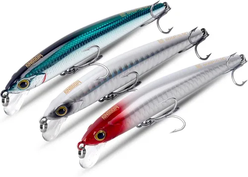 Miniatura 2 de KINGDOM 3 señuelos de pesca Topwater para Bass Whopper Popper señuelo de pesca para lubina, bagre, lucioperca, cebo flotante para lápices con cola 5