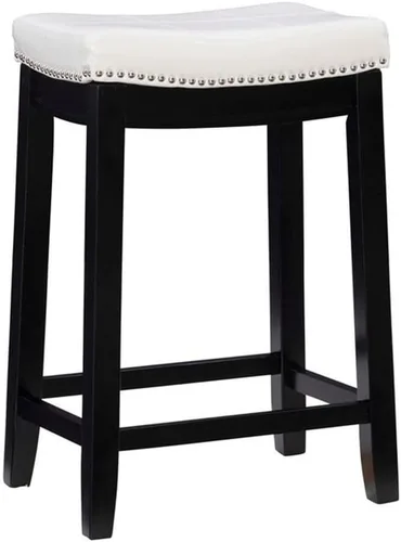 Miniatura 24 de Linon Claridge Taburete de mostrador, negro, 26 x 18 x 12.75 pulgadas