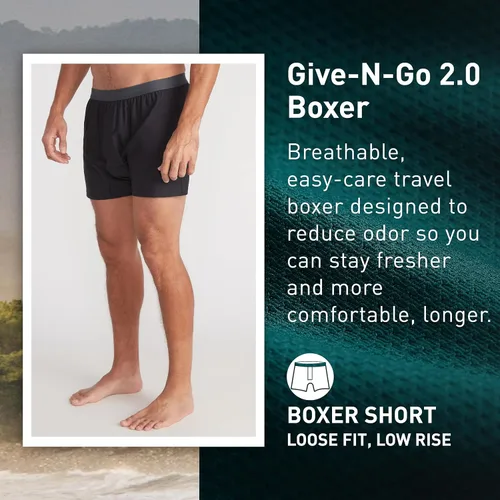 Miniatura 2 de ExOfficio Give-N-Go 2.0 - Bóxer para hombre, paquete de 2