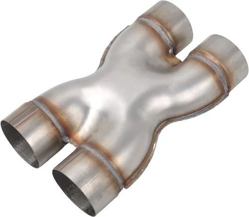 Miniatura 9 de Tubo en Y de acero inoxidable T409 de 3 pulgadas de diámetro interior individual a 2 pulgadas de diámetro interior dual, conector adaptador