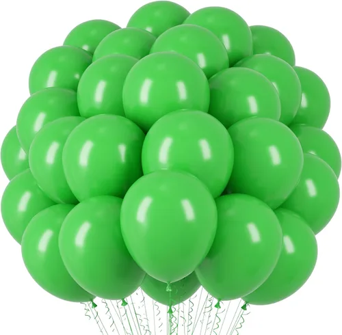Miniatura 29 de Voircoloria - Globos azul bebé claro, paquete de 66 globos de 12 pulgadas de látex para fiestas para niños y niñas, para cumpleaños, baby shower, 16