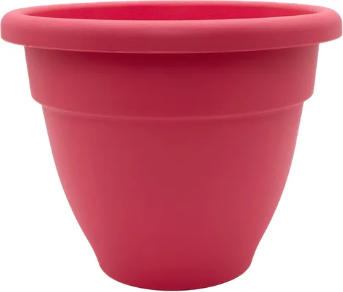 Miniatura 40 de The HC Companies, Caribbean - Maceta de plástico y ligera de 6 pulgadas para interiores y exteriores, maceta para hierbas y flores, color negro