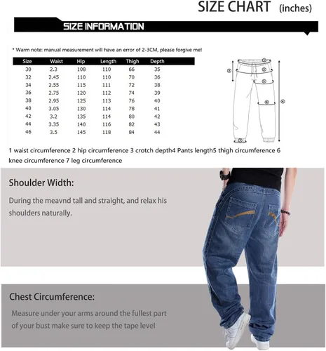 Miniatura 6 de Y2K Jeans - Pantalones de mezclilla para hombre, estilo hip hop, estilo vintage, bordados, estilo gótico, recto, holgados, pierna ancha