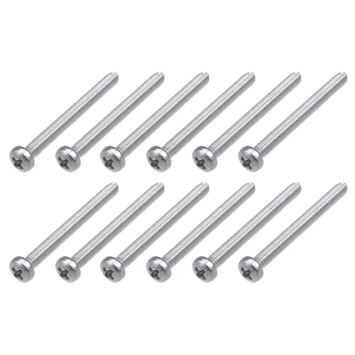 Miniatura 16 de METALLIXITY Tornillos de máquina (M2 x 0.118 in), 30 unidades, pernos Phillips cruzados de acero inoxidable 304, para instalación de muebles