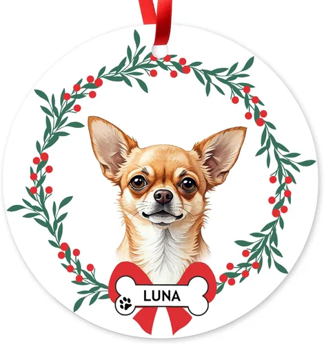 Miniatura 9 de Adorno de Navidad personalizado de Beagle, adorno personalizado con nombre de mascota, regalos para los amantes de los perros Beagle, decoración