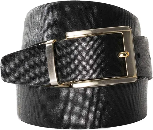 Miniatura 4 de Cinturón de piel para hombre de Monza, formal y reversible, 1.25 pulgadas de ancho, ambos lados