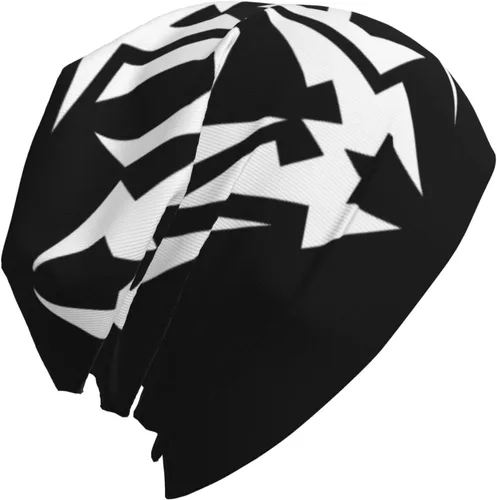 Miniatura 4 de Municipal Band Waste Soft Warm Hat Hombres Mujeres Skull Hat Knit Caps Negro, Negro