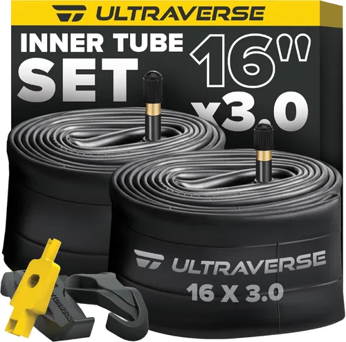 Ultraverse 20x4.0, 24x4.0, 26x4.0, 20x3.0, 26x3.0, 16x3.0, juego de tubos interiores con válvula Schrader, ideal para bicicletas de montaña y