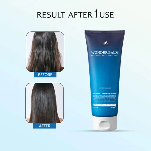 Miniatura 5 de LA'DOR Wonder Balm 6.8 fl oz Tratamiento Capilar Acondicionador Hidratante Proteína Seda Nutre Intensamente los Rizos con Sustancias Irreemplazables
