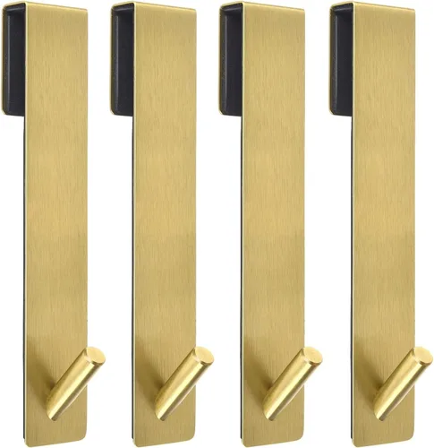 Miniatura 11 de Kontoyo Ganchos para puerta de ducha (7.5 pulgadas), ganchos extendidos sobre la puerta para puerta de ducha sin marco, bata, toalla, paquete de 2