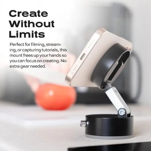 Miniatura 6 de Statik HyperMount® - Soporte magnético para teléfono, soporte magnético para teléfono con sellado al vacío, úsalo en superficies lisas, compatible