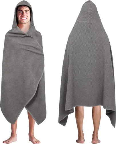 Miniatura 21 de COTTON CRAFT Sábanas de Baño con Tejido de Gofre - Juego de 2 Sábanas de Baño de Lujo Estilo Spa Europeo con Tejido de Gofre - Sábana de Baño de Gris