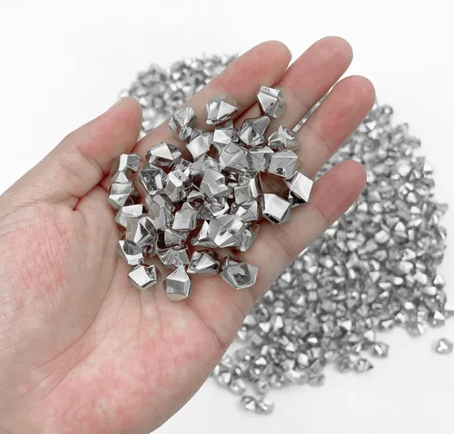 Miniatura 2 de Cubos de hielo triturados falsos, para rellenar jarrones, 11 * 14 mm, 650 piezas, cubos de hielo falsos reutilizables, cubos de cristal acrílico