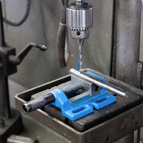 Miniatura 8 de Groz Unigrip 35120 - Prensa de taladro de 3 pulgadas, hierro fundido con base de tierra de precisión, apertura de mandíbula de 2-3/4 pulgadas, 3
