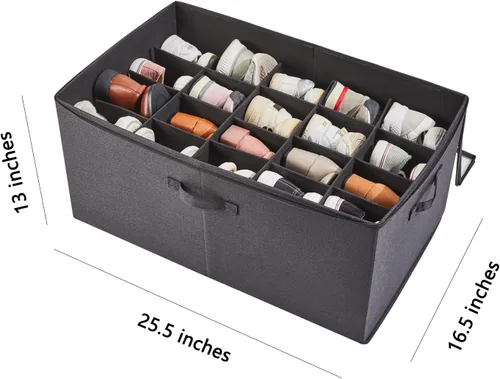 Miniatura 3 de Berdeng Organizador de almacenamiento de zapatos para armario, organizador de caja de zapatos, estante de zapatos plegable que ahorra espacio