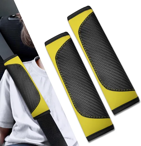 Miniatura 28 de 2 fundas para cinturón de seguridad de automóvil, almohadillas suaves para cinturón de seguridad, fundas para el cuello, protector de correa