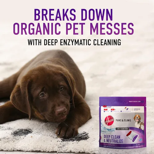Miniatura 7 de Hoover Paws & Claws Paquetes de Limpieza, Aroma a Brisa Marina, Solución Concentrada en Paquetes Pre-Medidos, Combate el Desorden y Manchas