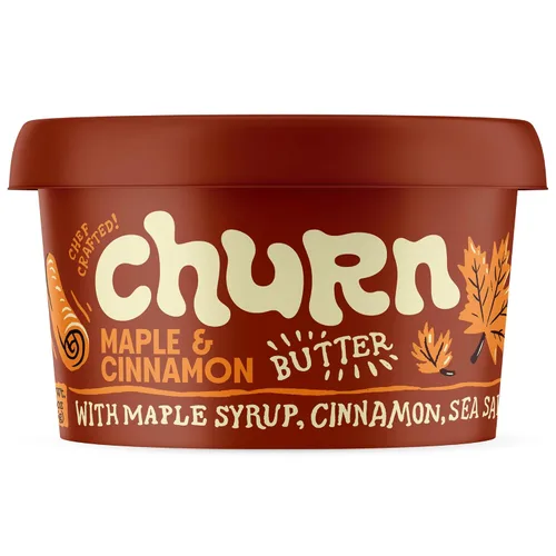 Miniatura 10 de Churn Mantequilla de Cacio & Pepe, mantequilla saborizada batida con mantequilla orgánica alimentada con hierba (5.5 onzas, paquete de 2) – Sin OMG
