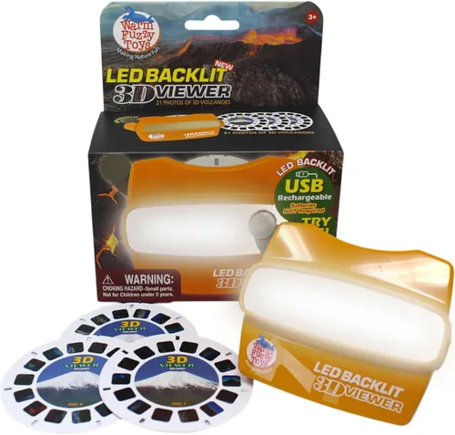 Miniatura 13 de WARM FUZZY Toys - Visor 3D retroiluminado con LED (Ártico), nuevo visor de diapositivas recargable USB-C 2025 para niños y adultos, incluye 3
