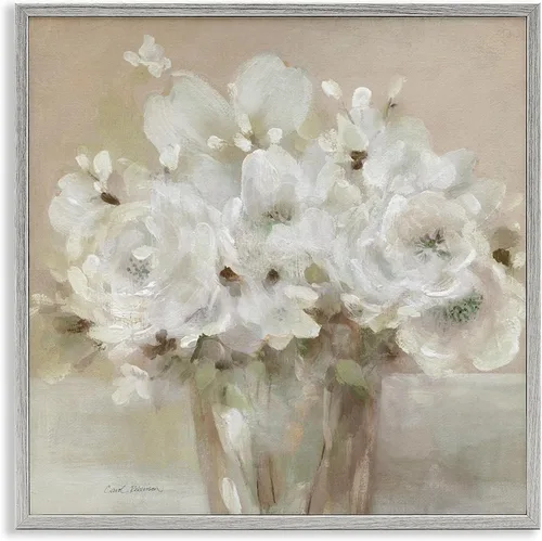 Miniatura 36 de Stupell Industries 'Country Jug Varied Flower Arrangement', Framed Giclee Art, White, 17 x 17 Inches, Easy to Hang and Sturdy, Made in USA, by Carol