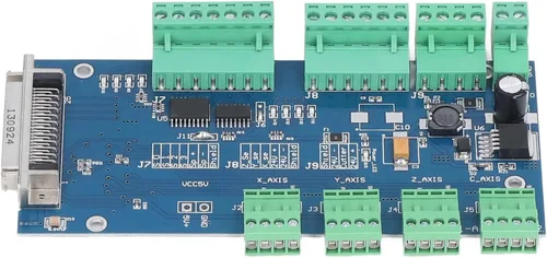Miniatura 8 de Controlador de máquina de grabado CNC de 3 ejes, kit de tablero de control remoto con microstepping alto para mecanizado de precisión 120 V 60 Hz