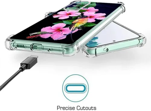 Miniatura 2 de Funda para Galaxy S20 FE 5G, colibríes, flores rosas, protección contra caídas, a prueba de golpes, carcasa protectora de cuerpo completo resistente