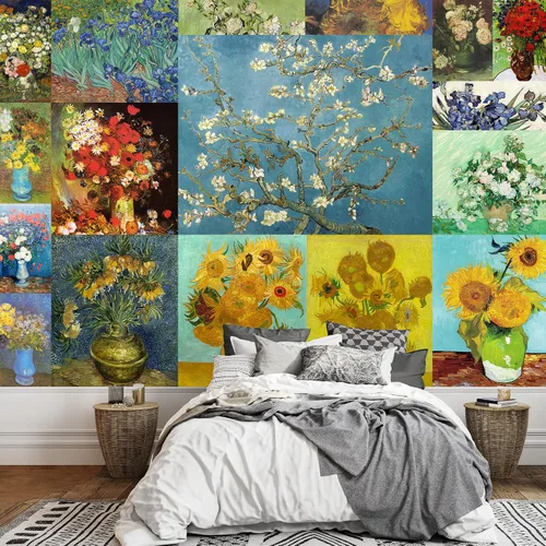 Miniatura 36 de wall26 - Noche estrellada sobre el ródano por Vincent Van Gogh - Impresionismo holandés - Mural de pared grande para despegar y pegar del artista
