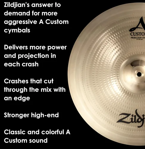 Miniatura 4 de Zildjian A20583 17 "Un platillo de choque de proyección personalizado
