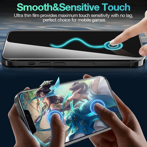 Miniatura 6 de Paquete de 3 protectores de pantalla flexibles para iPhone 12 Pro Max, película de hidrogel de TPU suave irrompible para iPhone 12 Pro Max