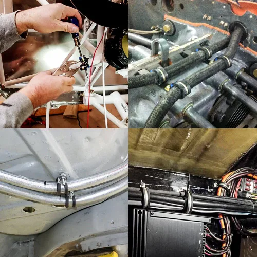 Miniatura 3 de Abrazadera de acero inoxidable con recubrimiento de goma, para instalación de cables, tubos suave y de acero
