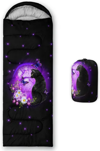 Axolotl Saco de Dormir de Unicornio para Niños y Niñas – Sacos de Dormir Ligeros Cálidos para Clima Frío, Saco de Dormir Portátil Impermeable con
