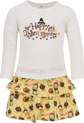 Miniatura 84 de Unique Baby Girls 2pc Skirt Set Outfit Long Sleeve Top with Skirt