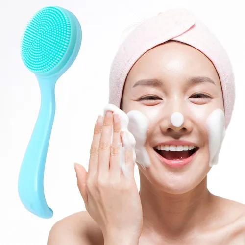 Miniatura 6 de HINZIC Cepillo de limpieza facial manual de silicona, respetuoso con la piel, impermeable, limpiador exfoliante para puntos negros, eliminación