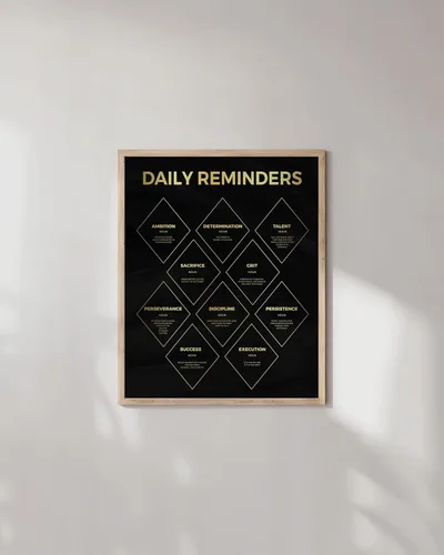 Miniatura 4 de HAUS AND HUES Póster inspirador (12 x 16 pulgadas, sin marco) – Decoración de pared con citas positivas para oficina, arte de pared motivacional
