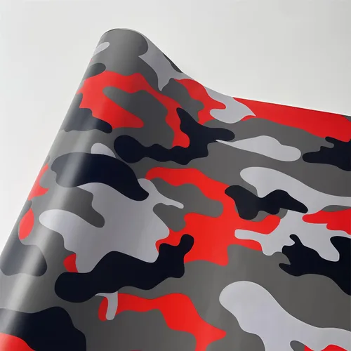 Miniatura 7 de LZLRUN Rollo de Película de Vinilo Adhesivo de Camuflaje para Automóvil Camuflaje Nieve Ártica Calcomanía Adhesiva para Consola de Automóvil