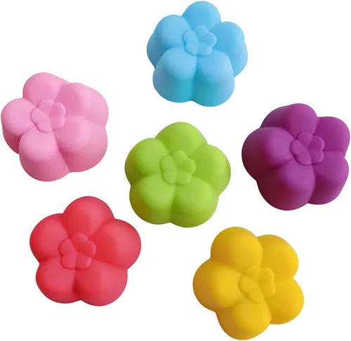 Miniatura 18 de 36 PCS Moldes para Hornear en Forma de Flor de Silicona Grado Alimenticio Antiadherente Mini Bandejas para Cupcakes, Pudines, Chocolates