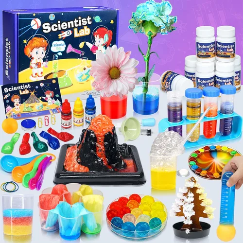 Miniatura 8 de Kit Educativo de Ciencias para Niños - 56 Experimentos de Laboratorio Científico con Traje de Científico de Laboratorio, Kits de Ciencias para Niños