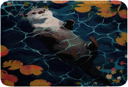 Miniatura 14 de Alfombras de baño antideslizantes con diseño de llamas de dibujos animados para baño, decoración de alpaca verde azulado, extrasuave y absorbente