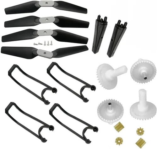 Miniatura 17 de FOLD Drone E525 LS-E525 E88 Teng1 Compatible Spare Parts Set Compatible With RC Quadcopter Including Arms Motor Propeller Landing Gear And Guards