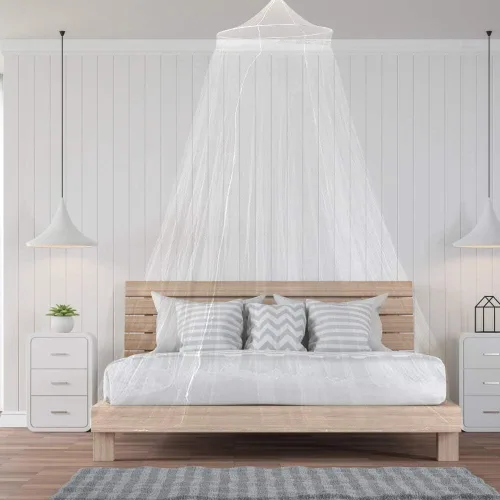 Miniatura 2 de Toldo de cama para niños, red de cama transpirable (blanco)