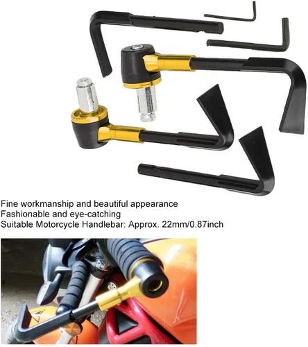 Miniatura 5 de EVGATSAUTO Protectores de palanca de motocicleta, CNC Freno Delantero Palanca de Guardia de la Motocicleta Handgrip Guard Moto Protector Manillar