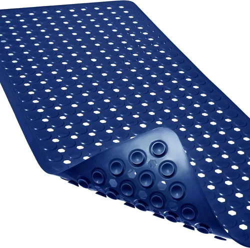 Miniatura 11 de Alfombrilla antideslizante para bañera y ducha, alfombrilla de baño de agarre potente, 35 x 16.3 pulgadas, con ventosas y orificios de drenaje