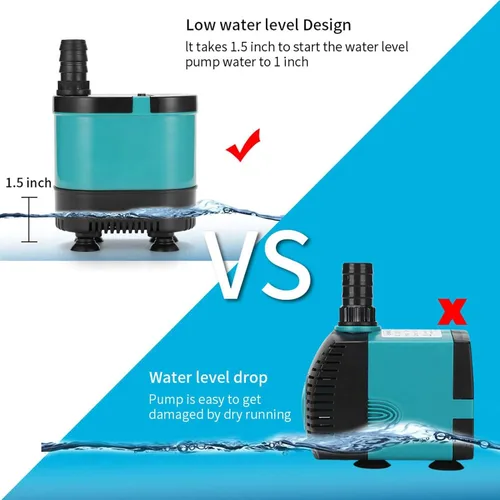 Miniatura 8 de Bomba de sumidero sumergible, bomba de fuente de agua con ventosa - Fuente de agua sin contaminación, para fuentes, acuario, pecera, estanque