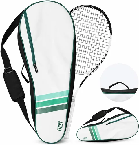 Miniatura 2 de Bolsa de tenis para hombres y mujeres, bolsa de raqueta ligera y duradera con correa ajustable para el hombro y bolsillos laterales, se adapta a