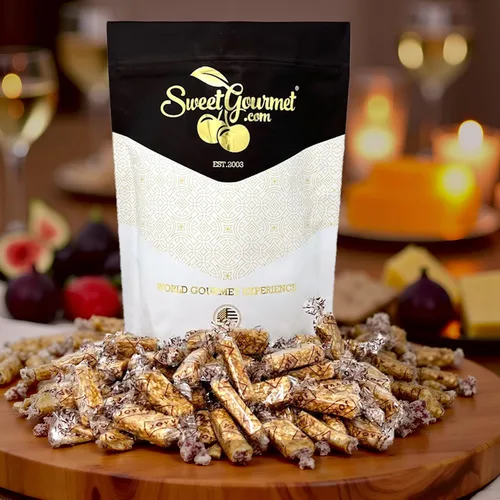 Miniatura 4 de SweetGourmet - Barras de sésamo tostadas con miel, dulces totalmente naturales, bocados crujientes envueltos, 1 libra