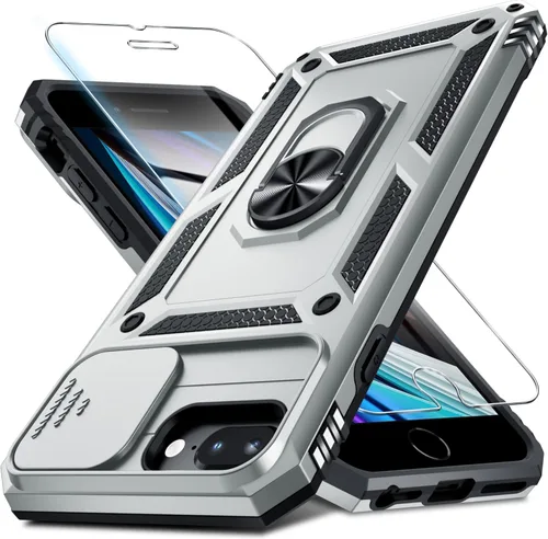 Miniatura 63 de Janmitta - Funda para iPhone 14 Pro con cubierta deslizante para lente de cámara incorporada + protector de pantalla, funda de cuerpo completo