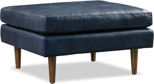 Miniatura 19 de Poly & BARK Napa - Sofá seccional de 104.5 pulgadas, orientado a la izquierda, piel italiana pura anilina de grano completo, color azul medianoche